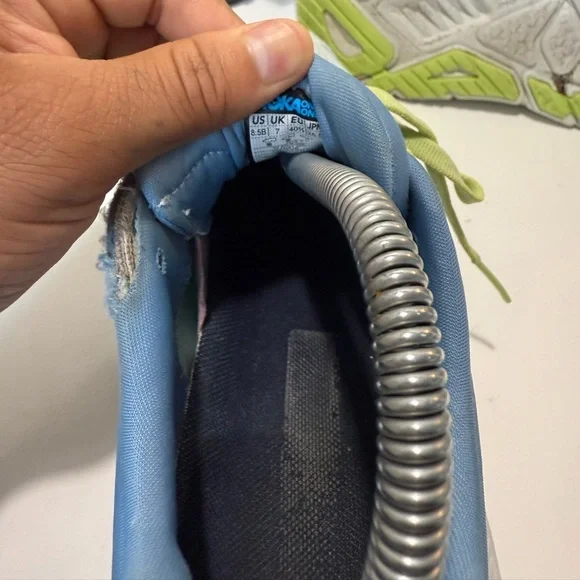Hoka Gray and Lime Green Running Shoes - Picture 6 of 6